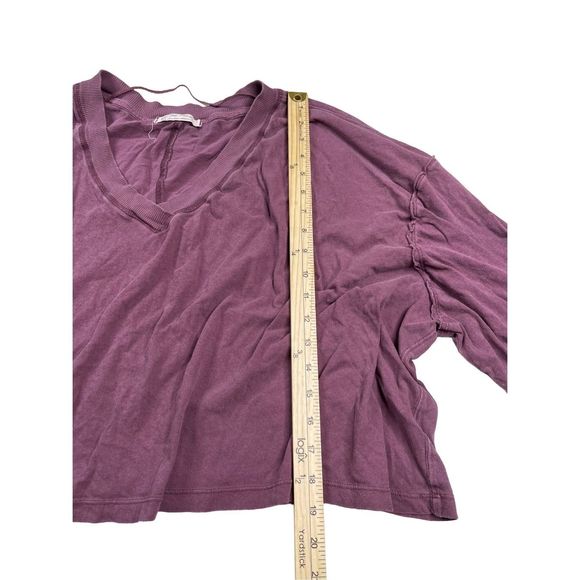 Free People Buffy Balloon Sleeve Top in Plum Blossom size M - Picture 12 of 13